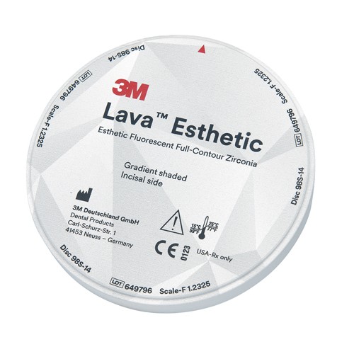 Laboshop 3m Lava Esthetic Cad Cam Blank O 98 5 X 14 Mm A3