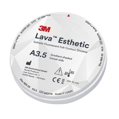 Laboshop 3m Lava Esthetic Cad Cam Blank O 98 5 X 22 Mm A3 5